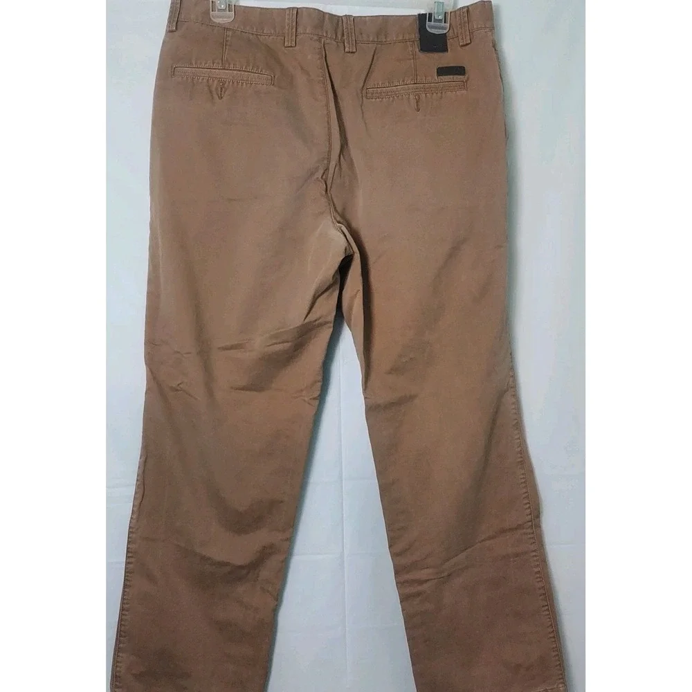 Jarwan Mens Pants Brown‎ 38 Chino Cotton Spandex Preppy Nautical